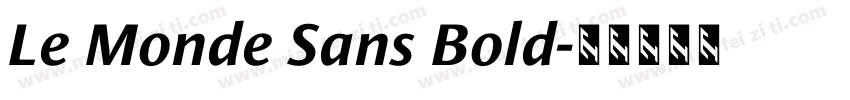 Le Monde Sans Bold字体转换